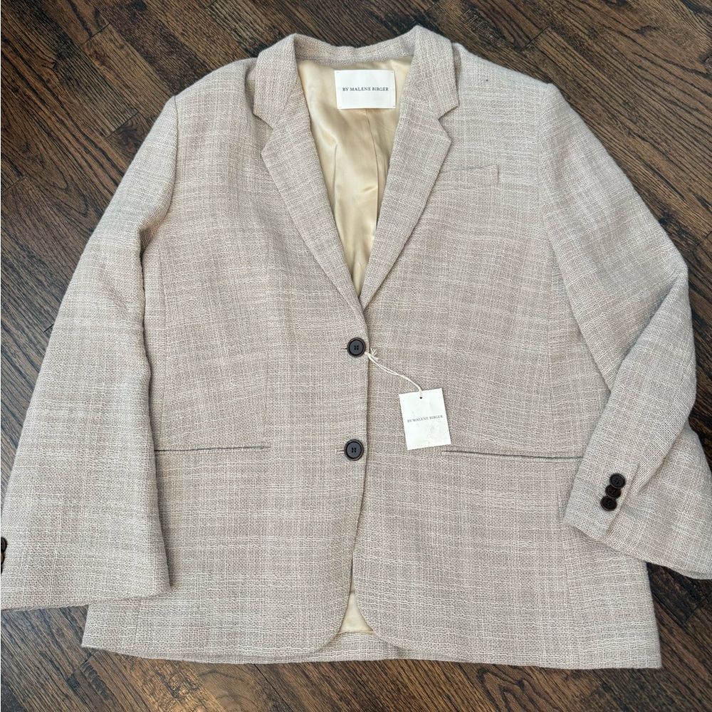By Malene Birger Rosettan Beige Blazer - Picture 3 of 11